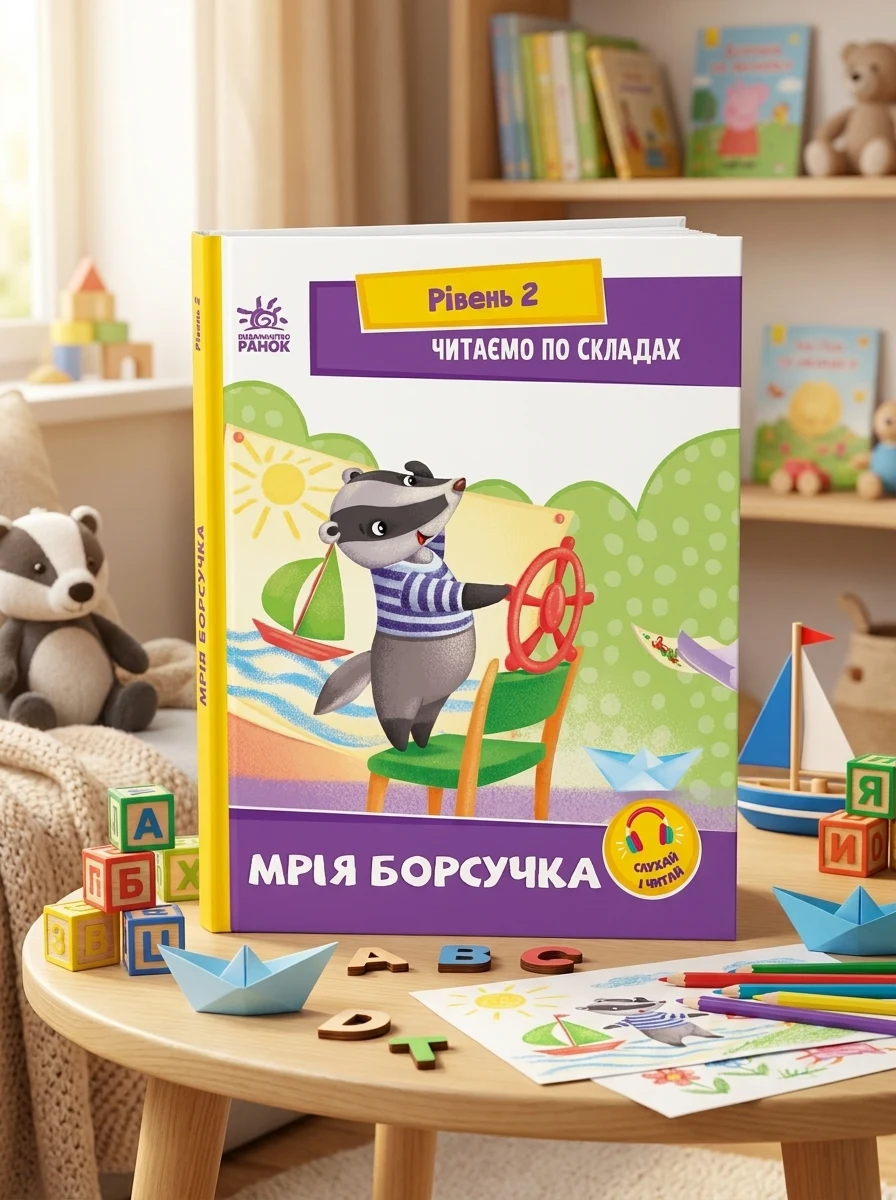 Читаємо по складах. Мрія борсучка — Вивчення мов