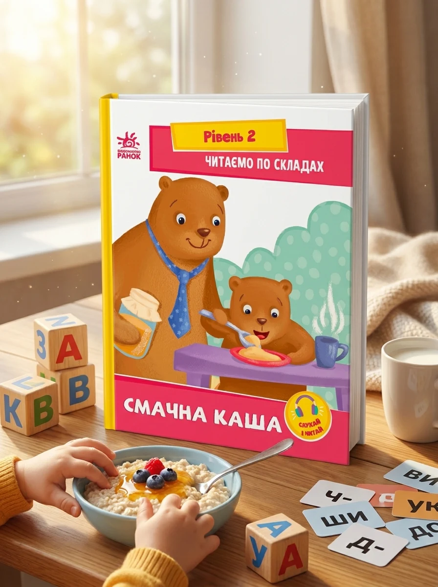 Читаємо по складах. Смачна каша — Вивчення мов
