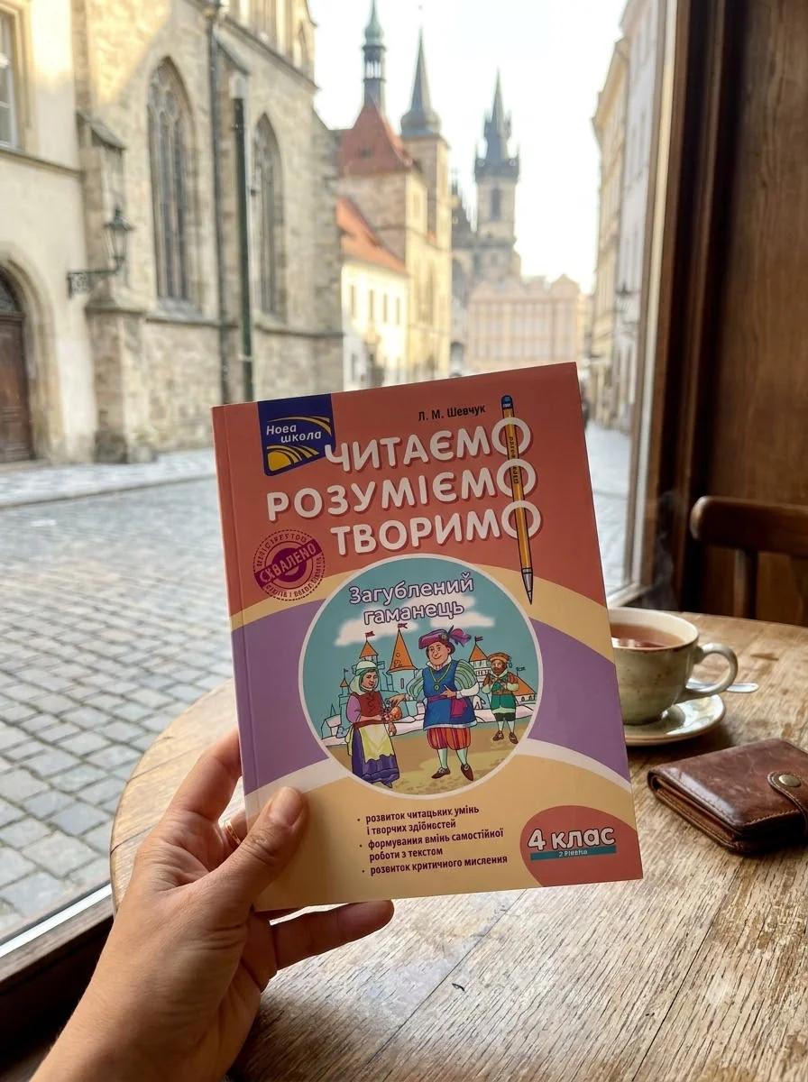 Читаємо, розуміємо, творимо. 4 клас. 2 рівень. Загублений гаманець — Лариса Шевчук, обкладинка