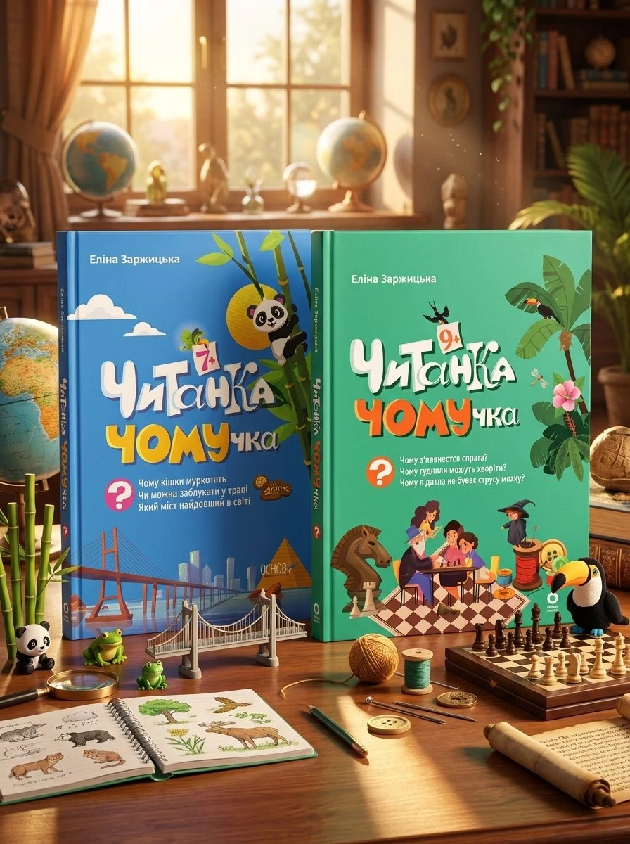 Читанки ЧОМУчка 7-9+ років. Комплект з 2-х книг — Еліна Заржицька, обкладинка