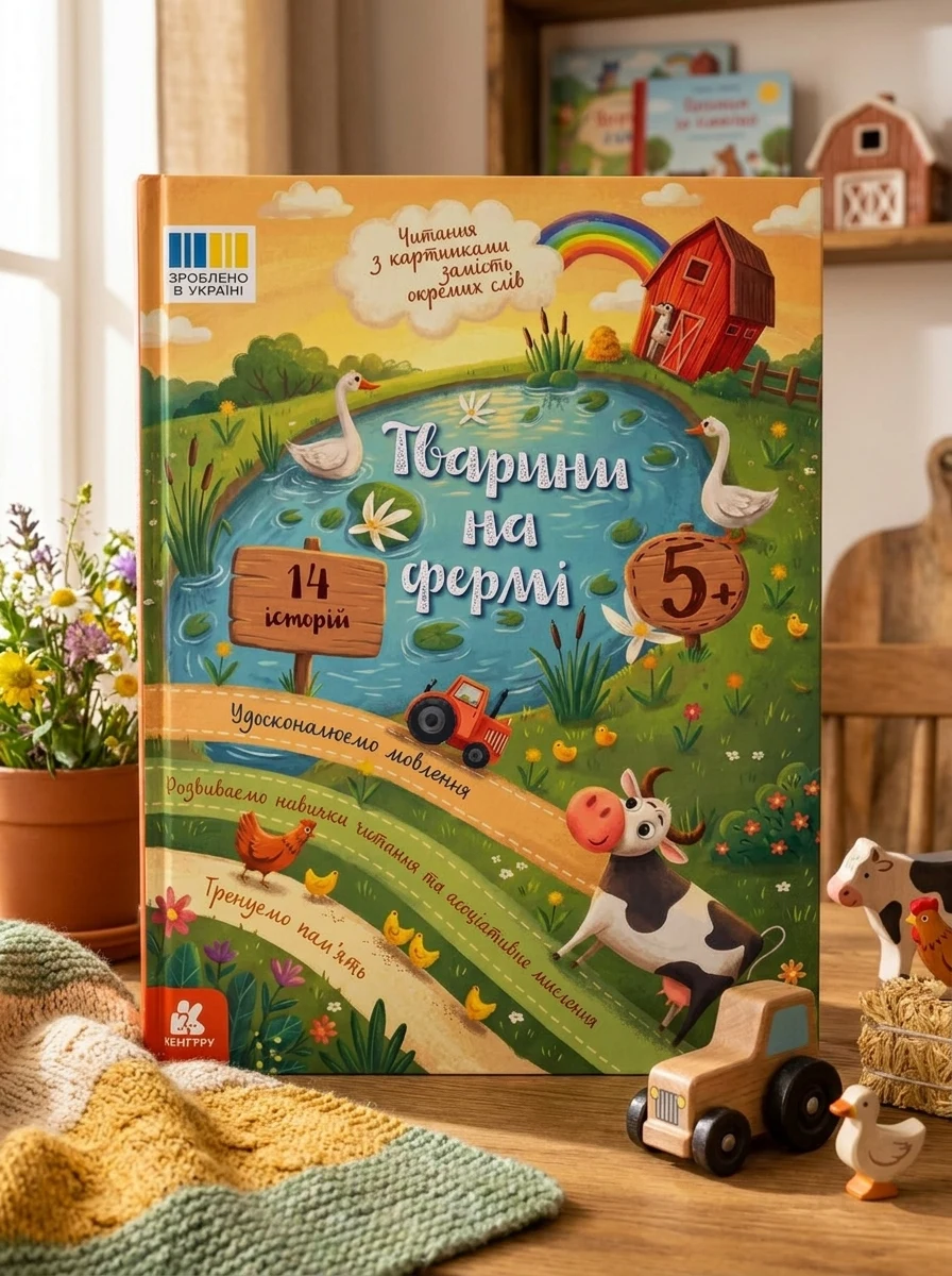 Читання з картинками. Тварини на фермі — Дитяча література