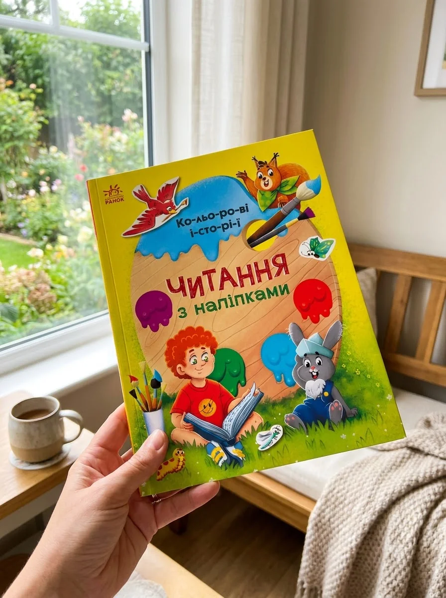 Читання з наліпками. Кольорові історії — Книги з наліпками