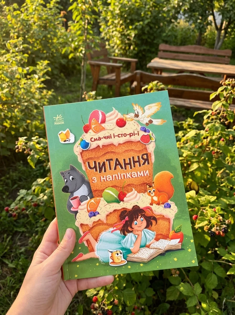 Читання з наліпками. Смачні історії — Книги з наліпками