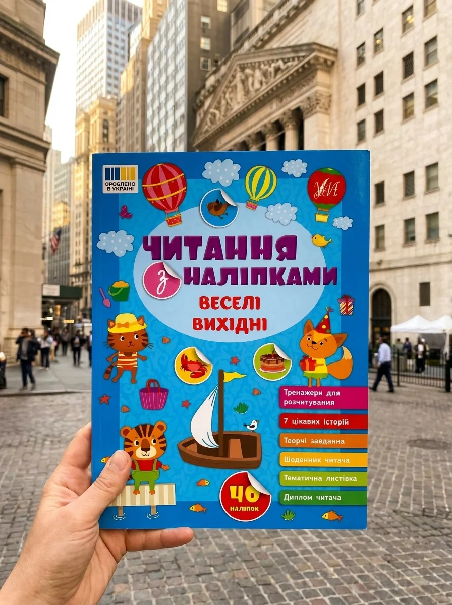 Читання з наліпками. Веселі вихідні — фото 2