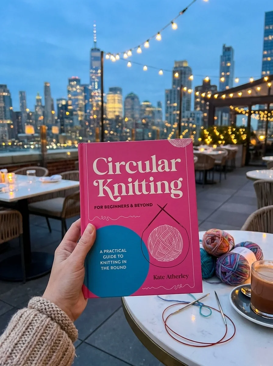 Circular Knitting For Beginners & Beyond — Кейт Атерлі, обкладинка