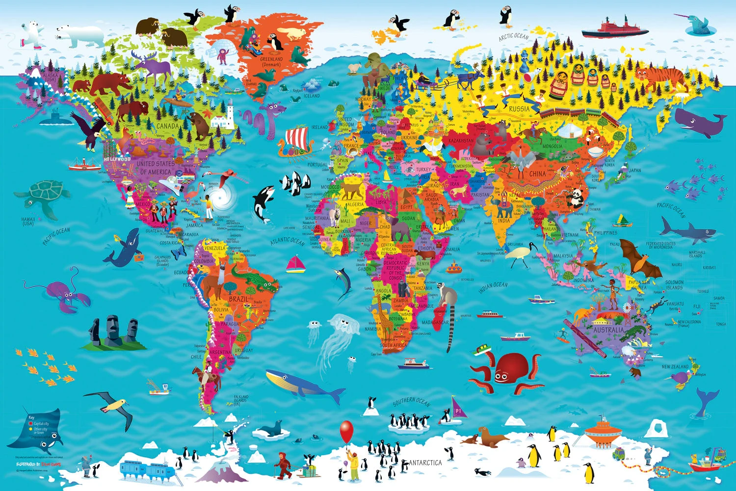 Collins Children’s World Map New,