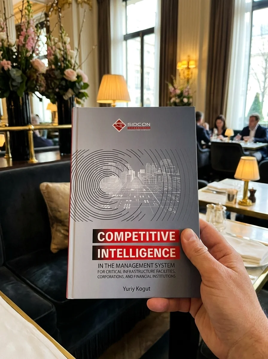 Competitive intelligence in the management system for critical infrastructure facilities, corporations, and financial institutions — Юрій Когут, обкладинка