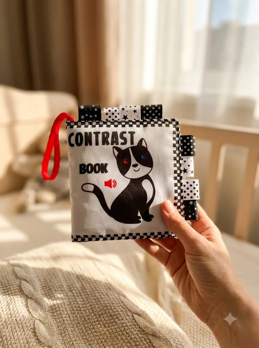 Contrast Book «Cat» — Книги-іграшки
