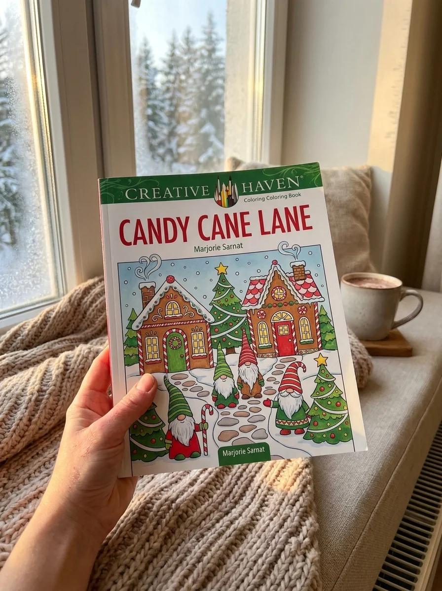 Creative Haven Candy Cane Lane Coloring Book — Марджорі Сарнат, обкладинка