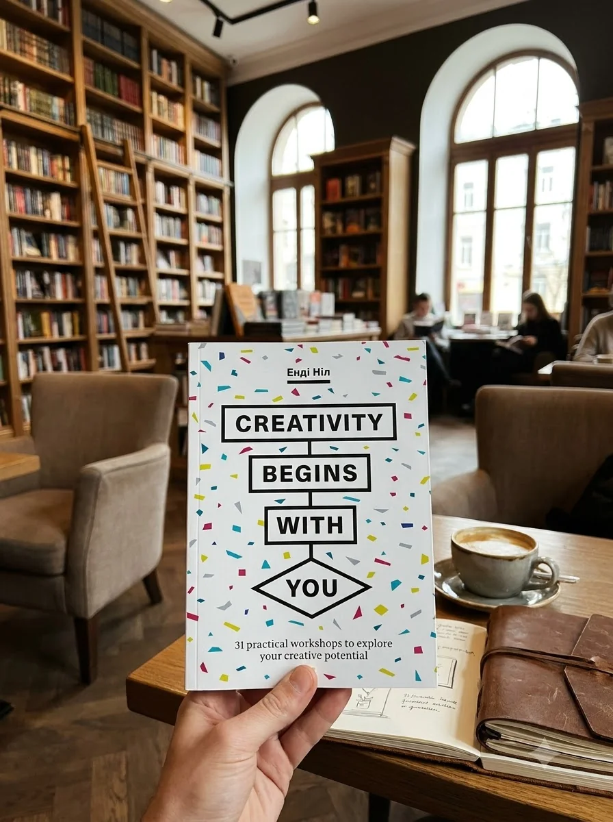 Creativity Begins With You. 31 Practical Workshops to Explore Your Creative Potential — Енді Ніл, обкладинка