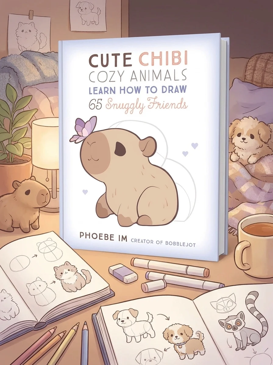 Cute Chibi Cozy Animals: Learn How to Draw 65 Snuggly Friends — Комікси та манґи