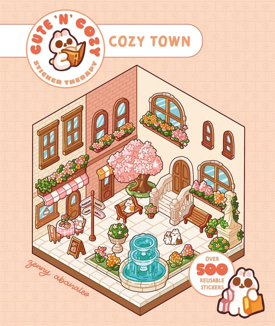 Cute 'n' Cozy Sticker Therapy. Cozy Town