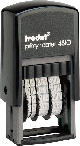 Датер пластиковий Trodat 3,8мм 4810 Bank
