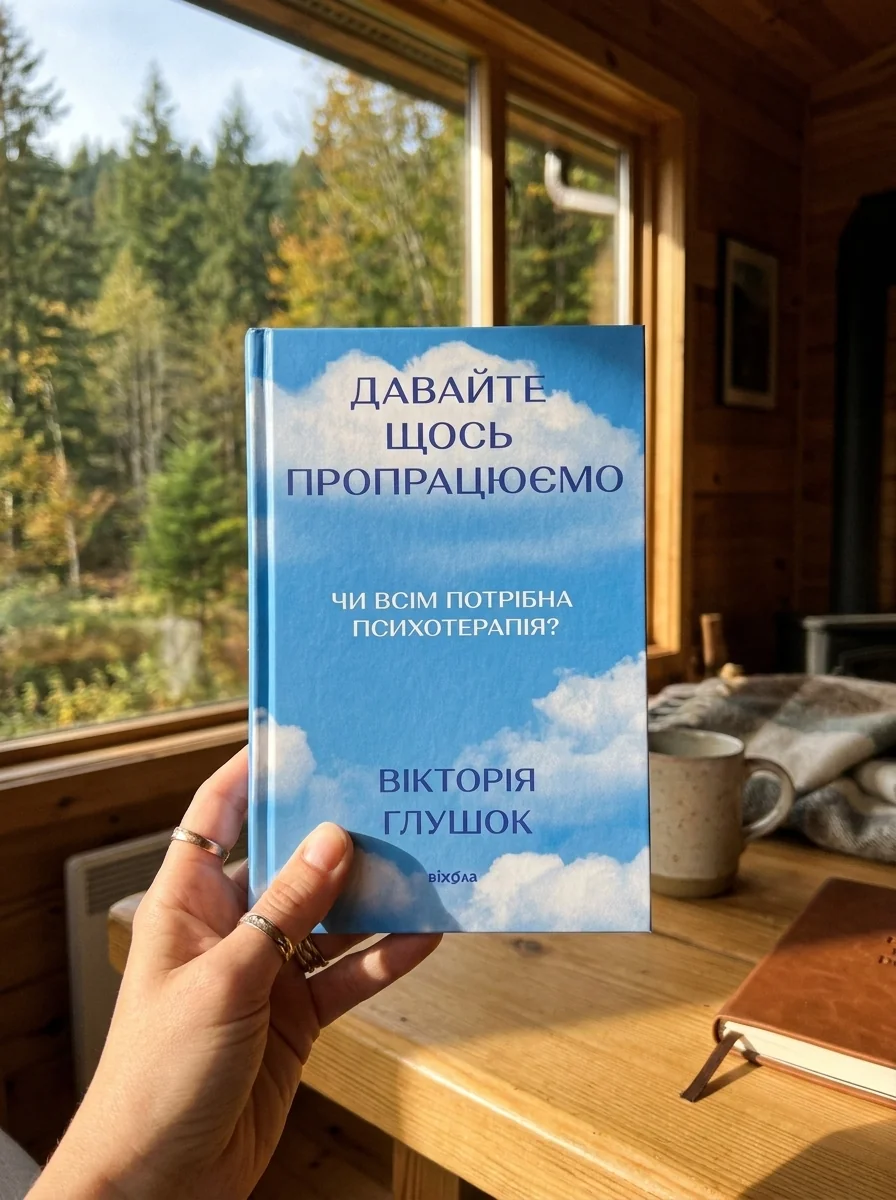 Давайте щось пропрацюємо. Чи всім потрібна психотерапія? — Вікторія Глушок, обкладинка