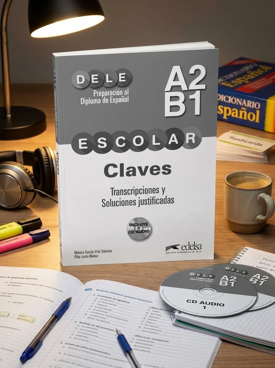 DELE Escolar A2/B1 Claves + 2 CD Audio