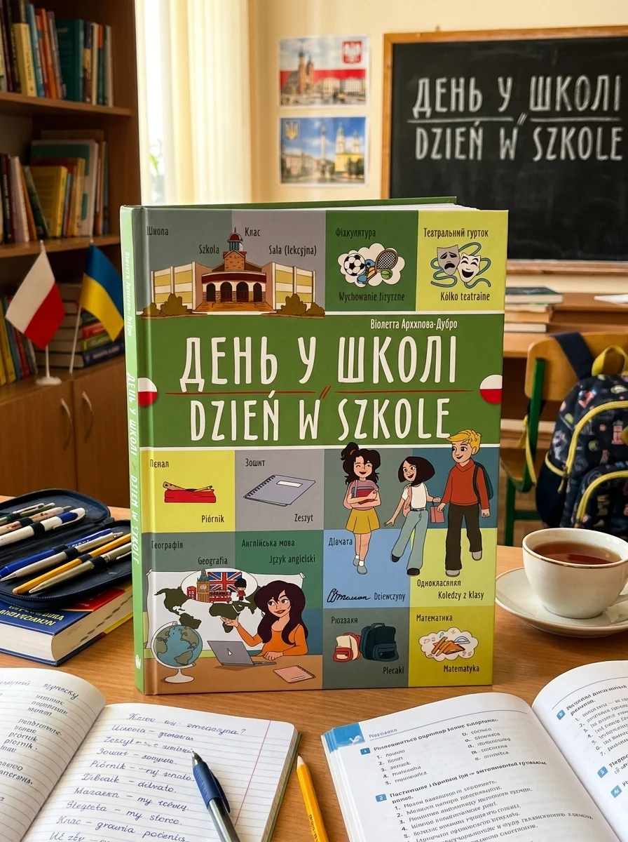 День у школі. Dzień w szkole. Українсько-польська — Вивчення мов