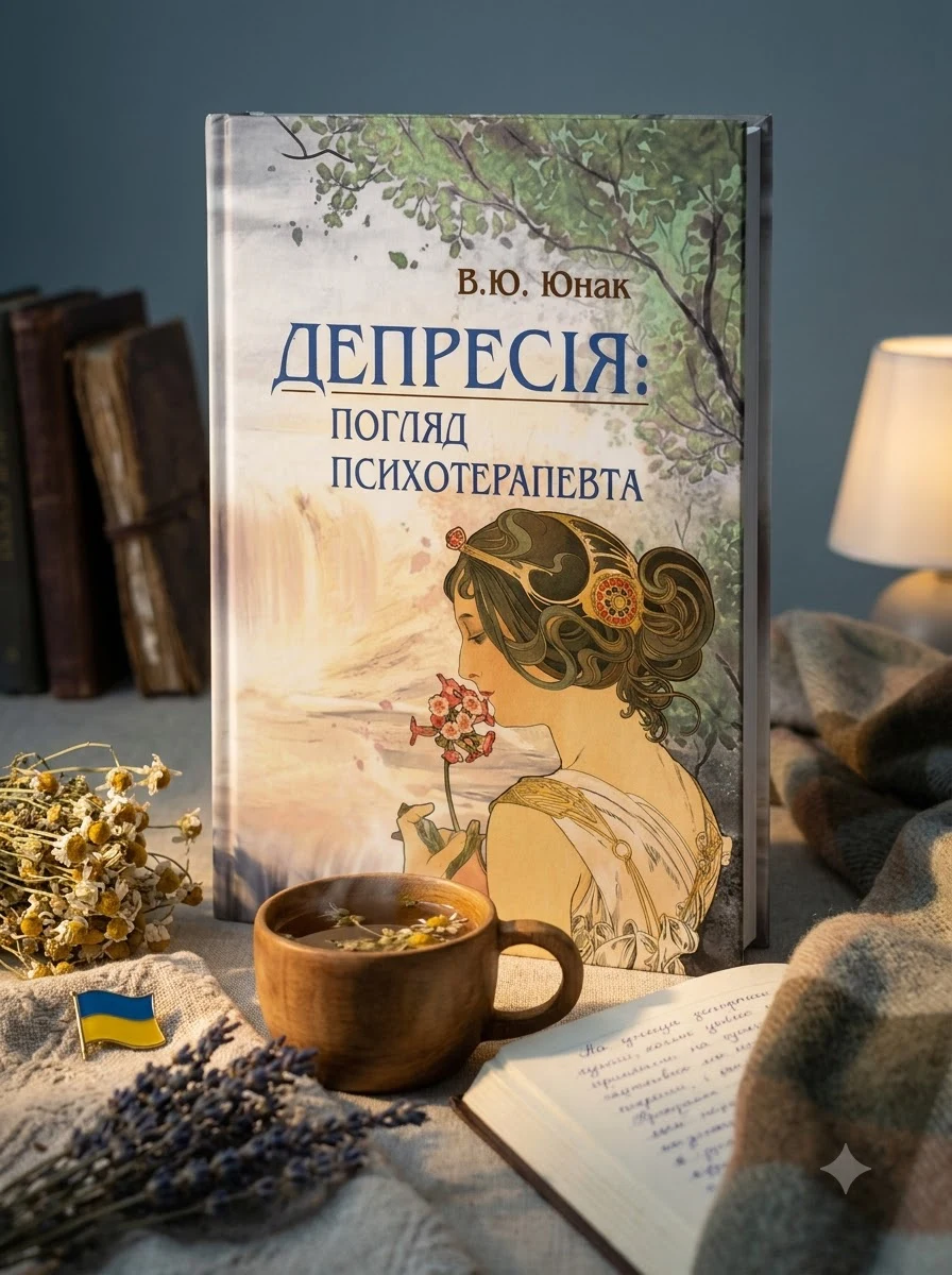 Депресія: погляд психотерапевта — В.Ю Юнак, обкладинка