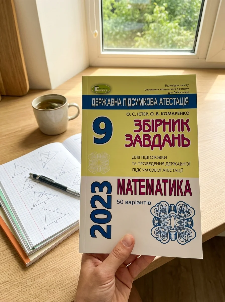 Державна підсумкова атестація 2023. Збірник завдань. Математика 50 варіантів. 9 клас — Олександр Істер, обкладинка