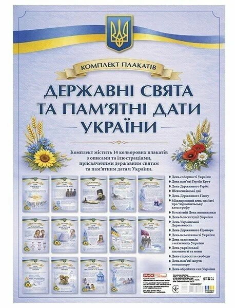 Державні свята та пам’ятні дати. Комплект плакатів