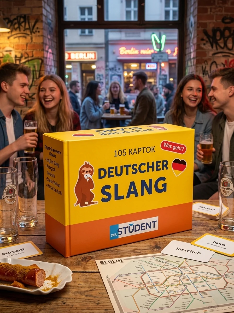 Deutsche Slang. 105 карток для вивчення німецької — Вивчення мов