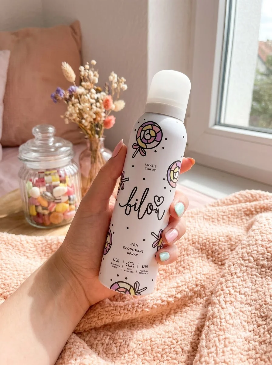 Дезодорант-спрей Bilou Deodorant Spray Lovely Candy 150 мл, обкладинка