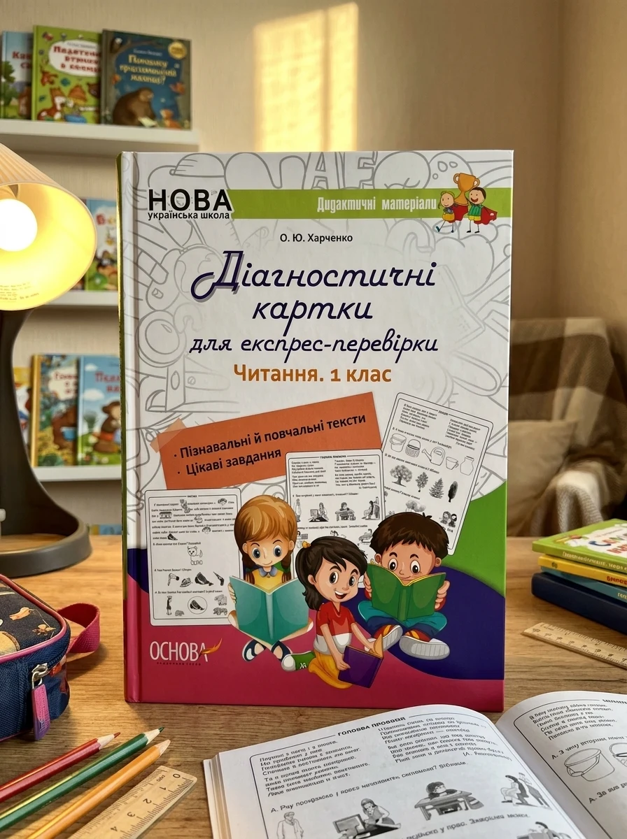 Діагностичні картки для експрес-перевірки. Читання. 1 клас — Вивчення мов