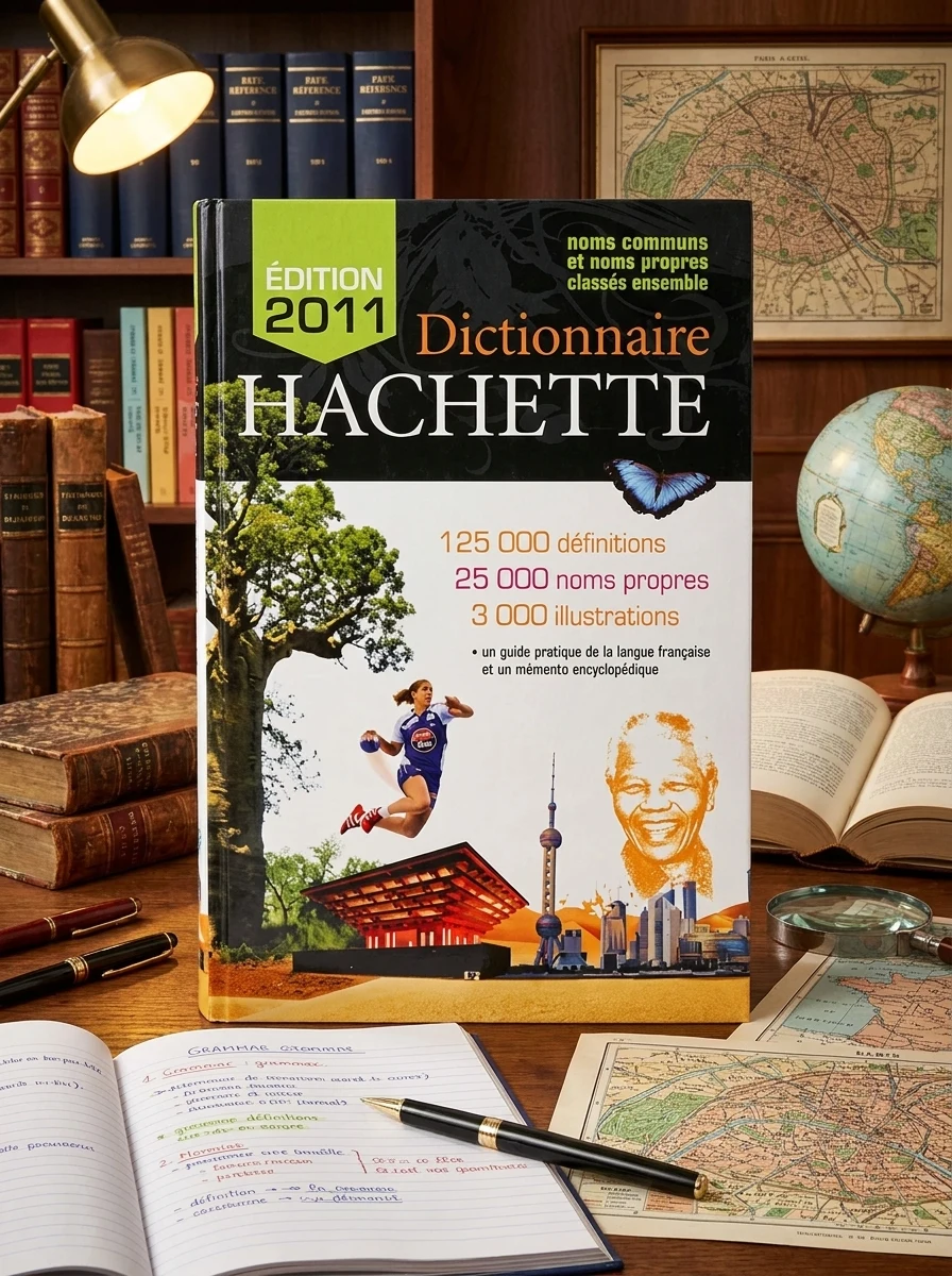 Dictionnaire Hachette 2011. Noms communs et noms propres classés ensemble — Жан-П'єр Мевель, обкладинка