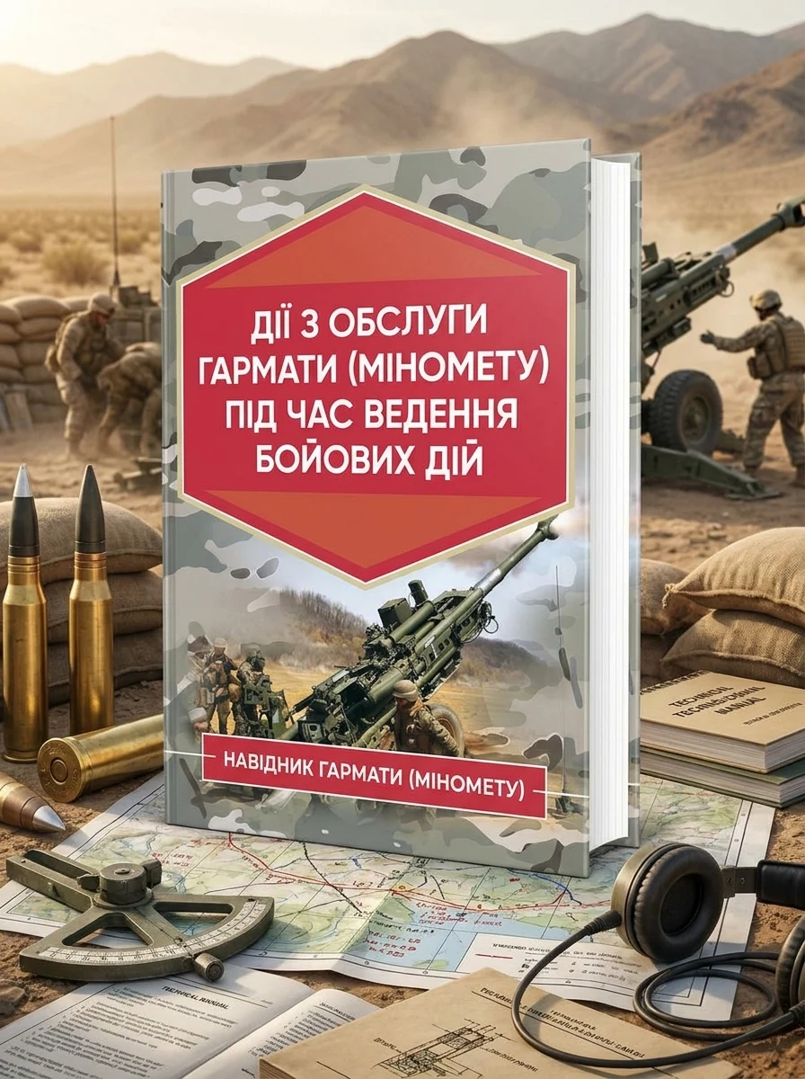 Дії обслуги гармати (міномету) під час ведення бойових дій. Навідник гармати (міномету) — фото 2