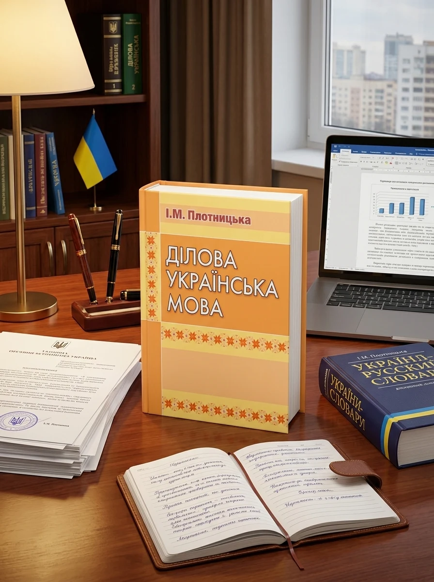 Ділова українська мова. 3-тє видання. — Плотницька І.М., обкладинка
