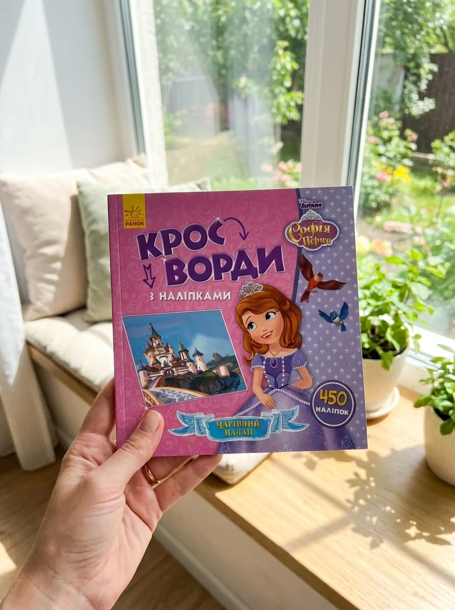 Дісней. Кросворди з наліпками. Софія Прекрасна — Книги з наліпками