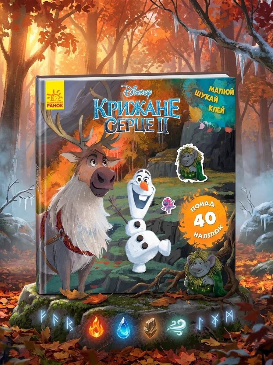 Disney. Малюй, шукай, клей. Крижане серце 2. Олаф і Свен — Книги
