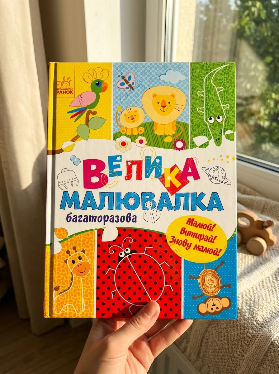 Для маленьких пальчиків. Велика багаторазова малювалка | купити книгу онлайн