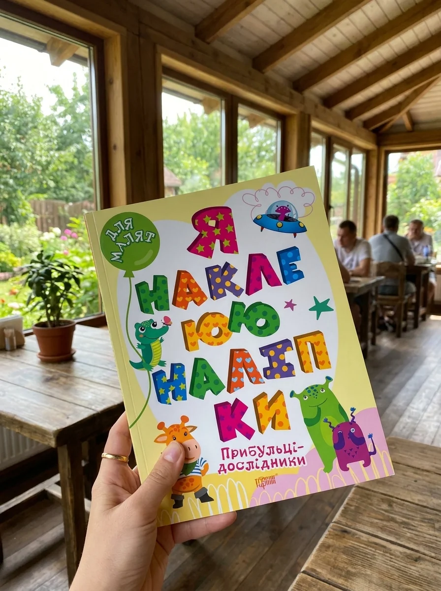 Для малят. Я наклеюю наліпки. Прибульці-дослідники — Олександра Шипарьова, обкладинка