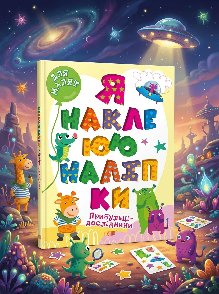Для малят. Я наклеюю наліпки. Прибульці-дослідники — Книги