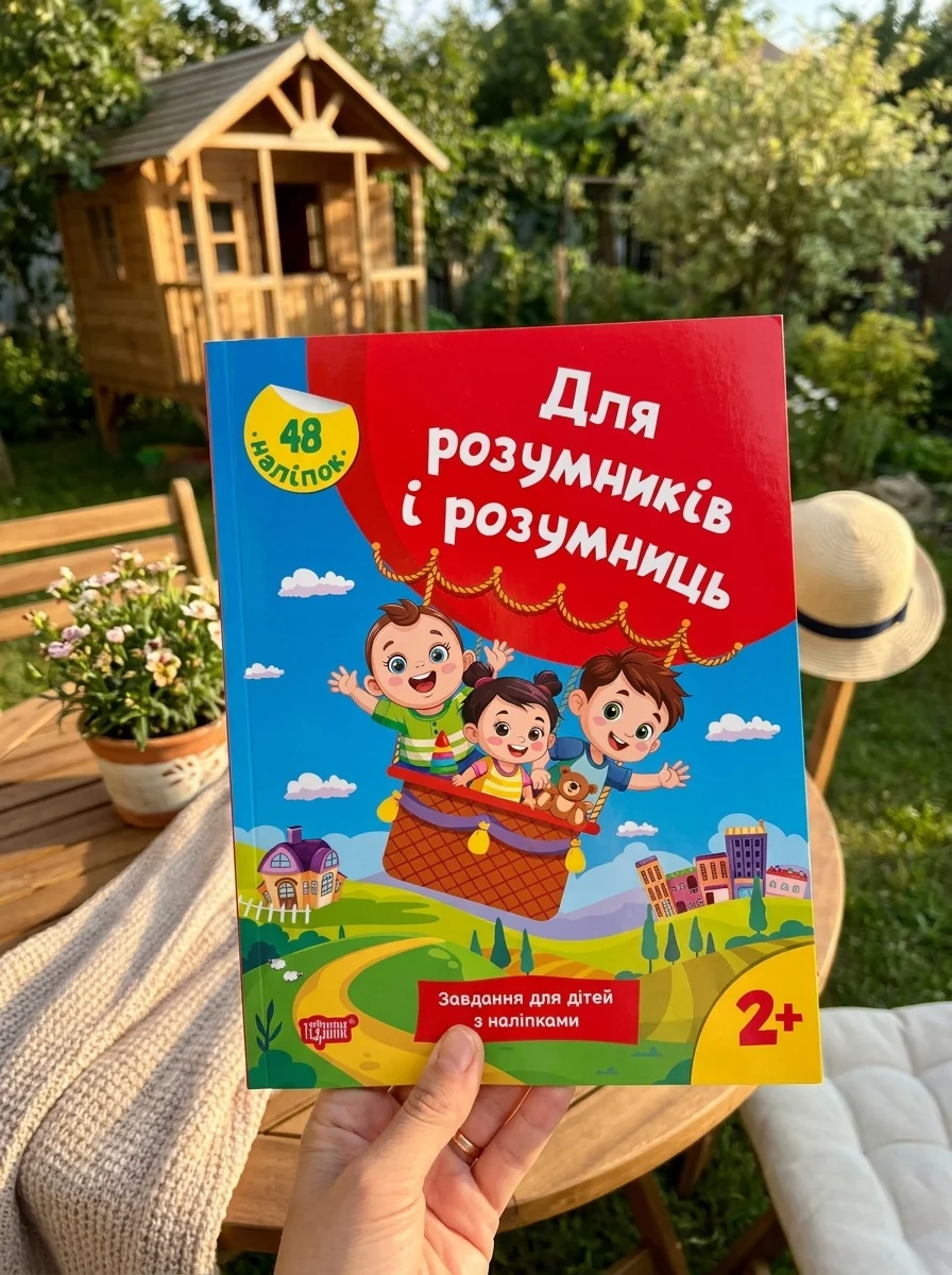 Для розумників і розумниць. Завдання для дітей з наліпками. 2+ — Дитяча література