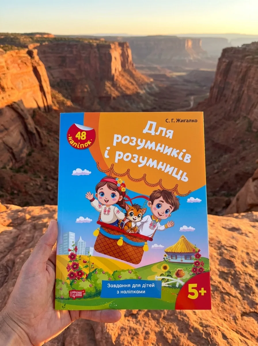 Для розумників і розумниць. Завдання для дітей з наліпками. 5+ — Дитяча література