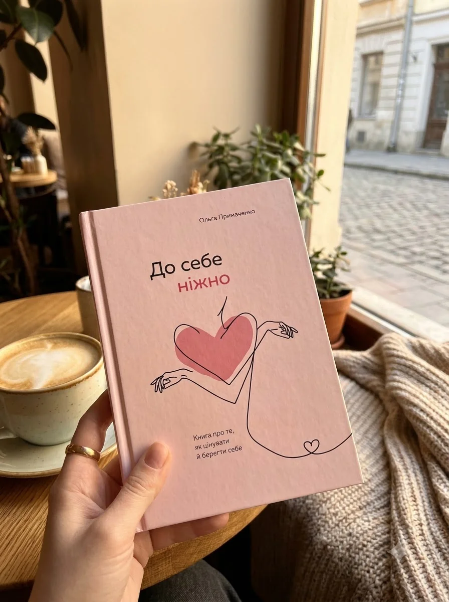 До себе ніжно. Книга про те, як цінувати й берегти себе — Примаченко Ольга, обкладинка
