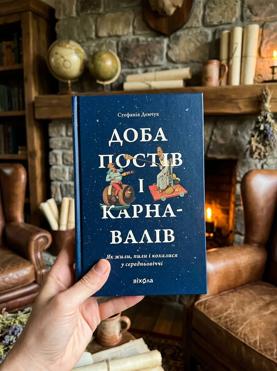 Доба постів і карнавалів. Як жили, пили і кохалися у cередньовіччі — Стефанія Демчук, обкладинка