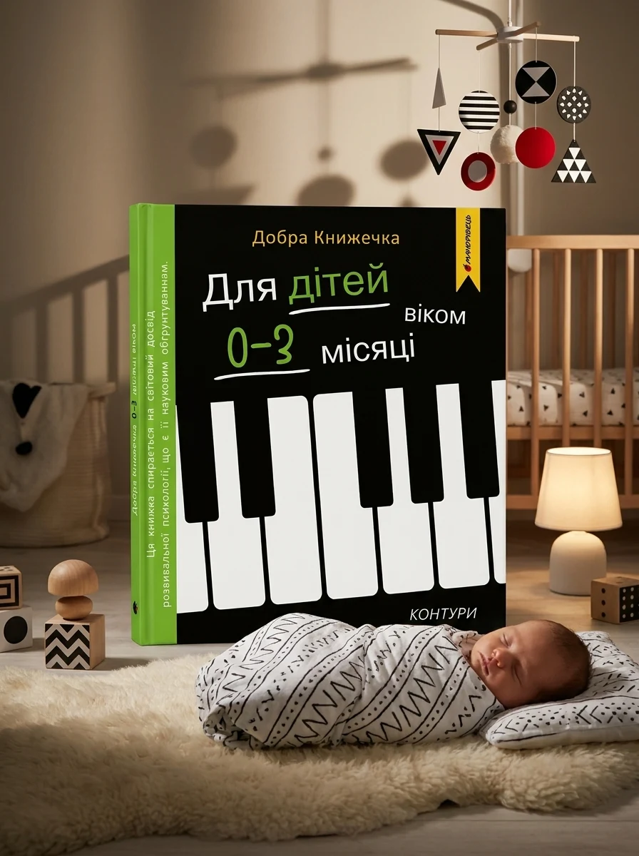 Добра книжечка. Для дітей віком 0-3 місяців. Контури — Дитяча література
