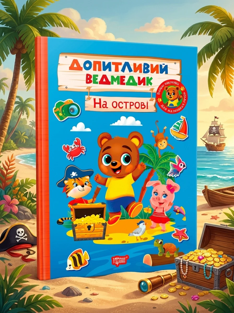 Допитливий ведмедик. На острові — Книги