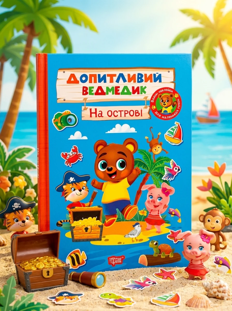 Допитливий ведмедик. На острові