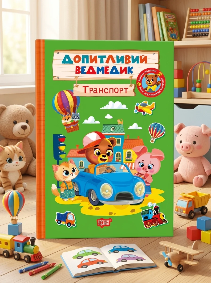 Допитливий ведмедик. Транспорт — Дитяча література