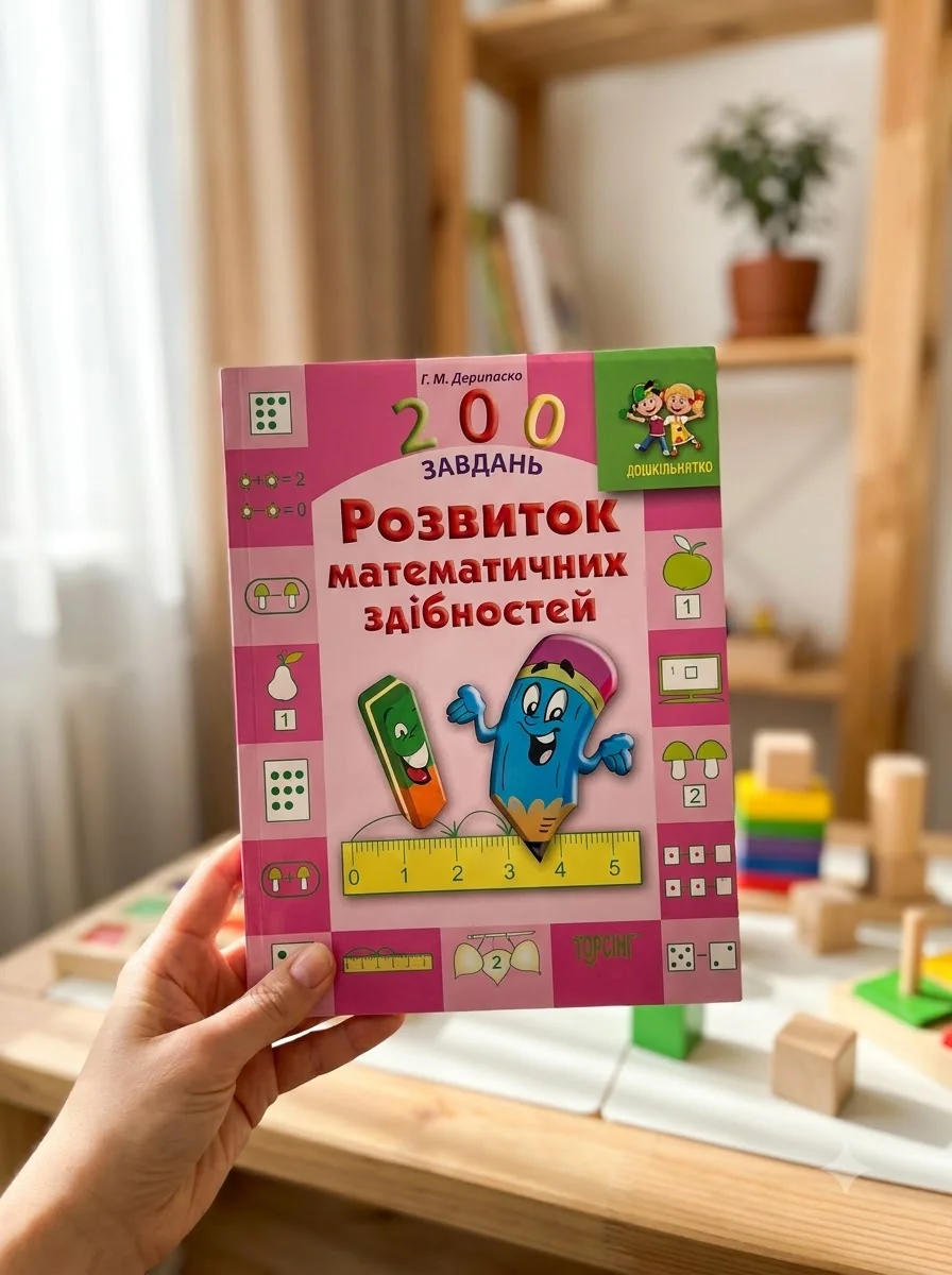 Дошкільнятко. 200 завдань. Розвиток математичних здібностей — Розвивальні книги