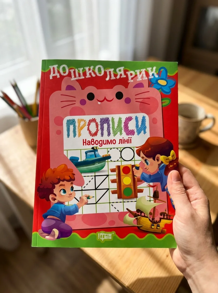 Дошколярик. Прописи. Наводимо лінії — Дитяча література