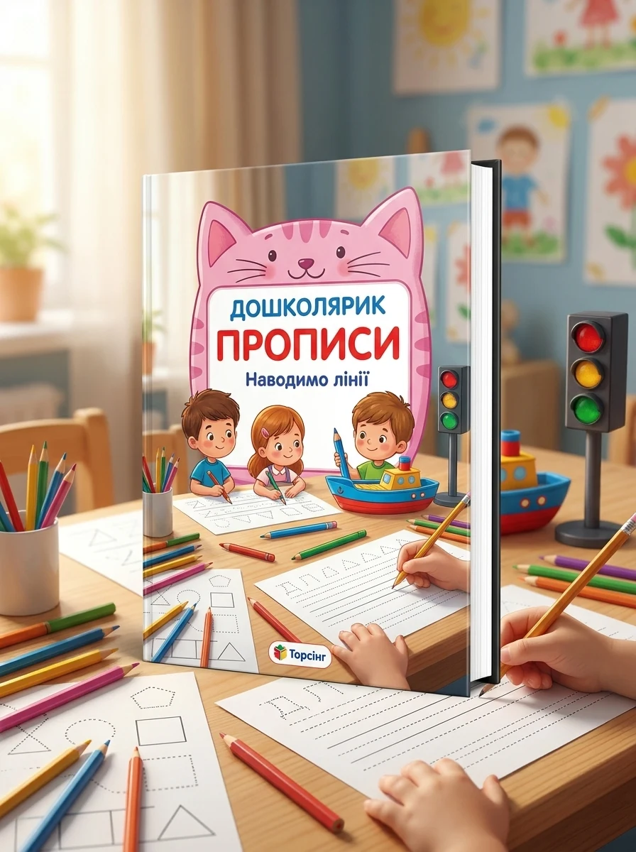 Дошколярик. Прописи. Наводимо лінії — фото 2