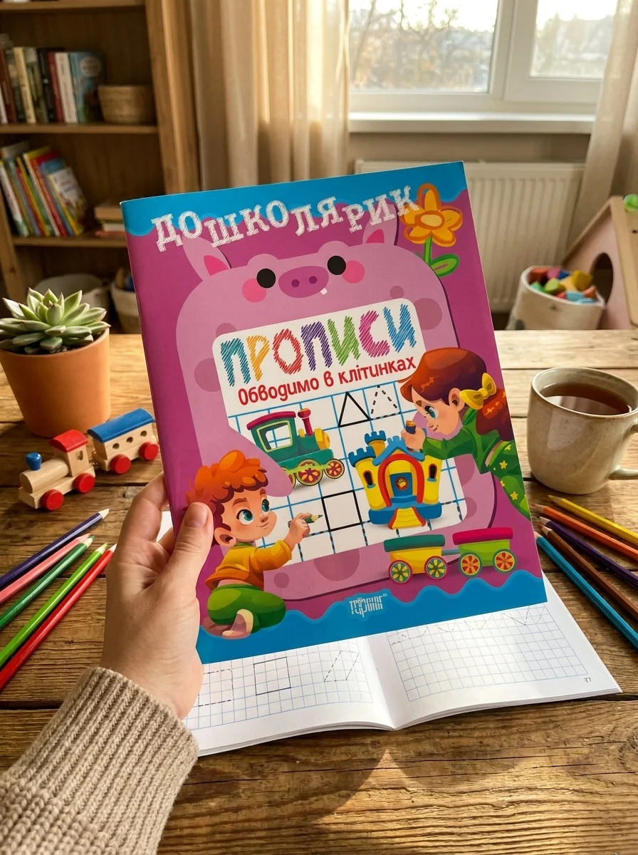 Дошколярик. Прописи. Обводимо в клітинках — Дім, сім'я, релігія
