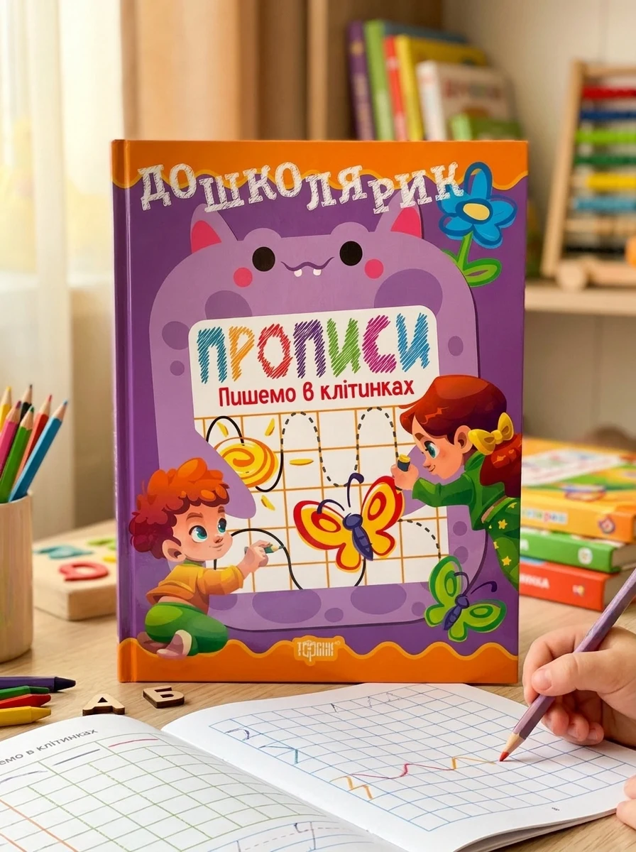 Дошколярик. Прописи. Пишемо в клітинках — фото 2