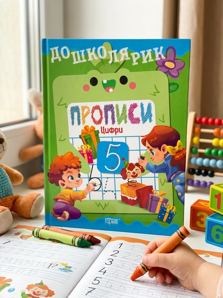 Дошколярик. Прописи. Цифри