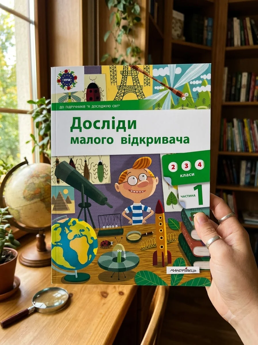 Досліди малого відкривача : я досліджую світ. Частина 1 — Ельбановська-Цемуховська Стефанія, обкладинка
