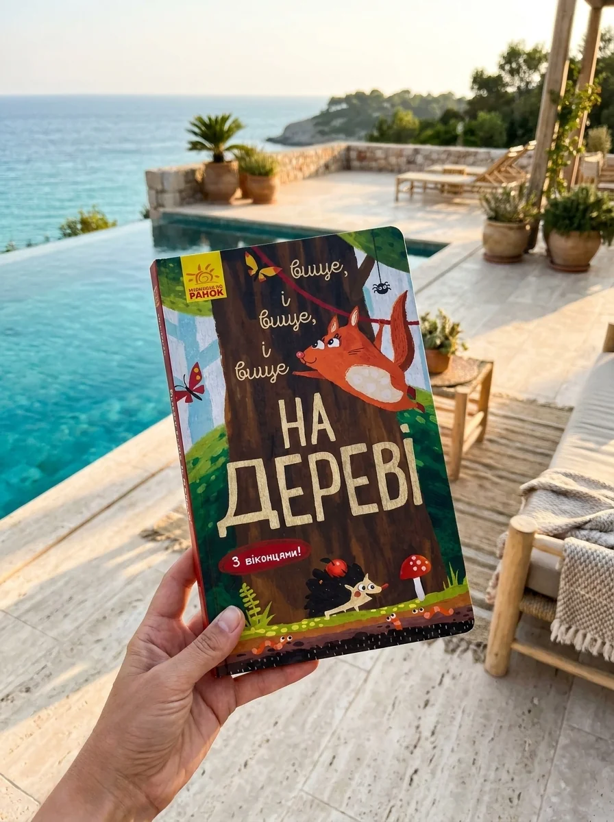 Досліджуй! Вище і вище і вище на дереві. З віконцями — Книги-іграшки